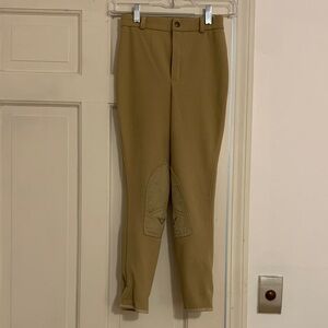 Girls Tan Tuff Rider Ribbed Breeches, size 14